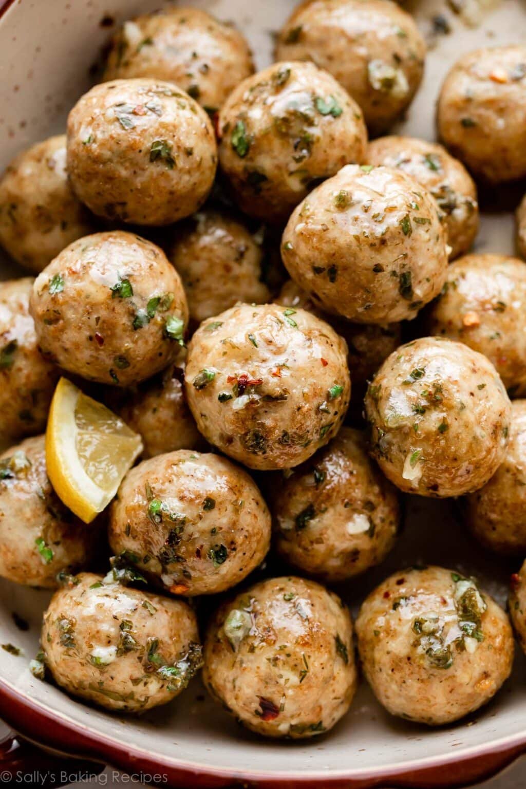 Easy Baked Chicken Meatballs (Easy) Sally's Baking Addiction