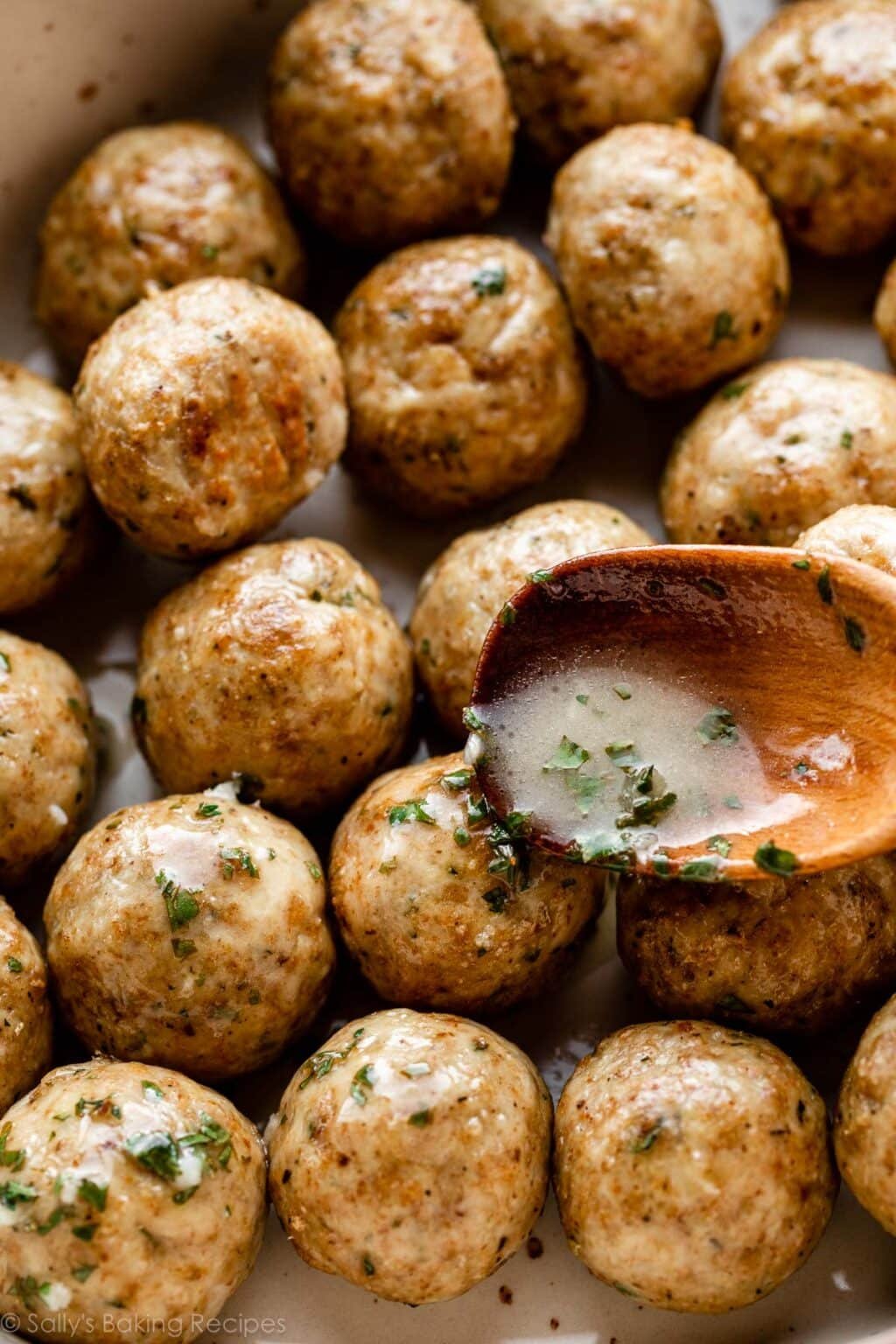 Easy Baked Chicken Meatballs (Easy) Sally's Baking Addiction