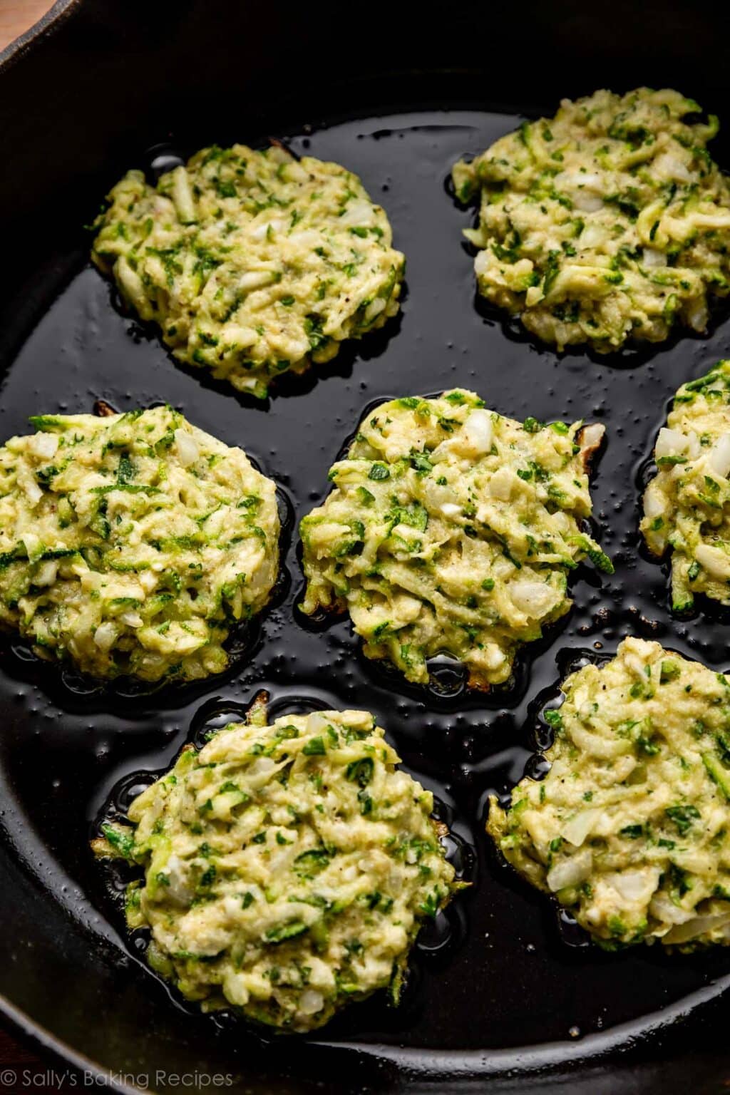 Zucchini Fritters (with Creamy Yogurt Sauce) Sally's Baking Addiction