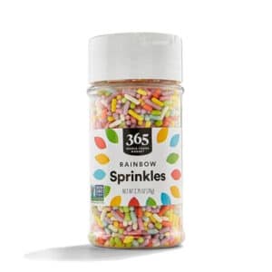 365 brand rainbow pastel sprinkles.