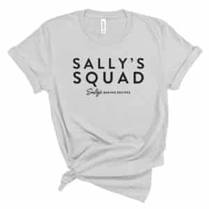 sally's squad adult unisex crewneck t-shirt in athletic heather