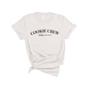 cookie crew in adult unisex crewneck t-shirt in vintage white