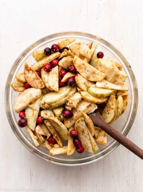 Apple Cranberry Crumble Pie - Sally's Baking