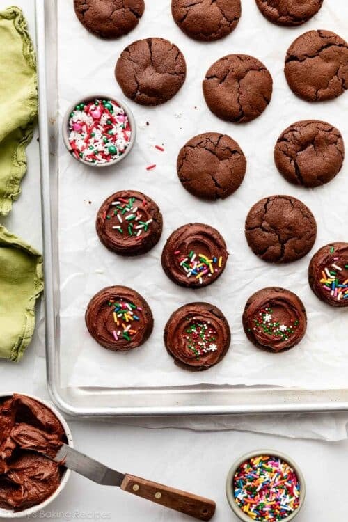 Chocolate Frosted Cookies - Sally's Baking