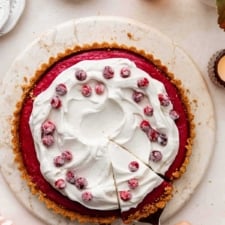 Cranberry Curd Tart