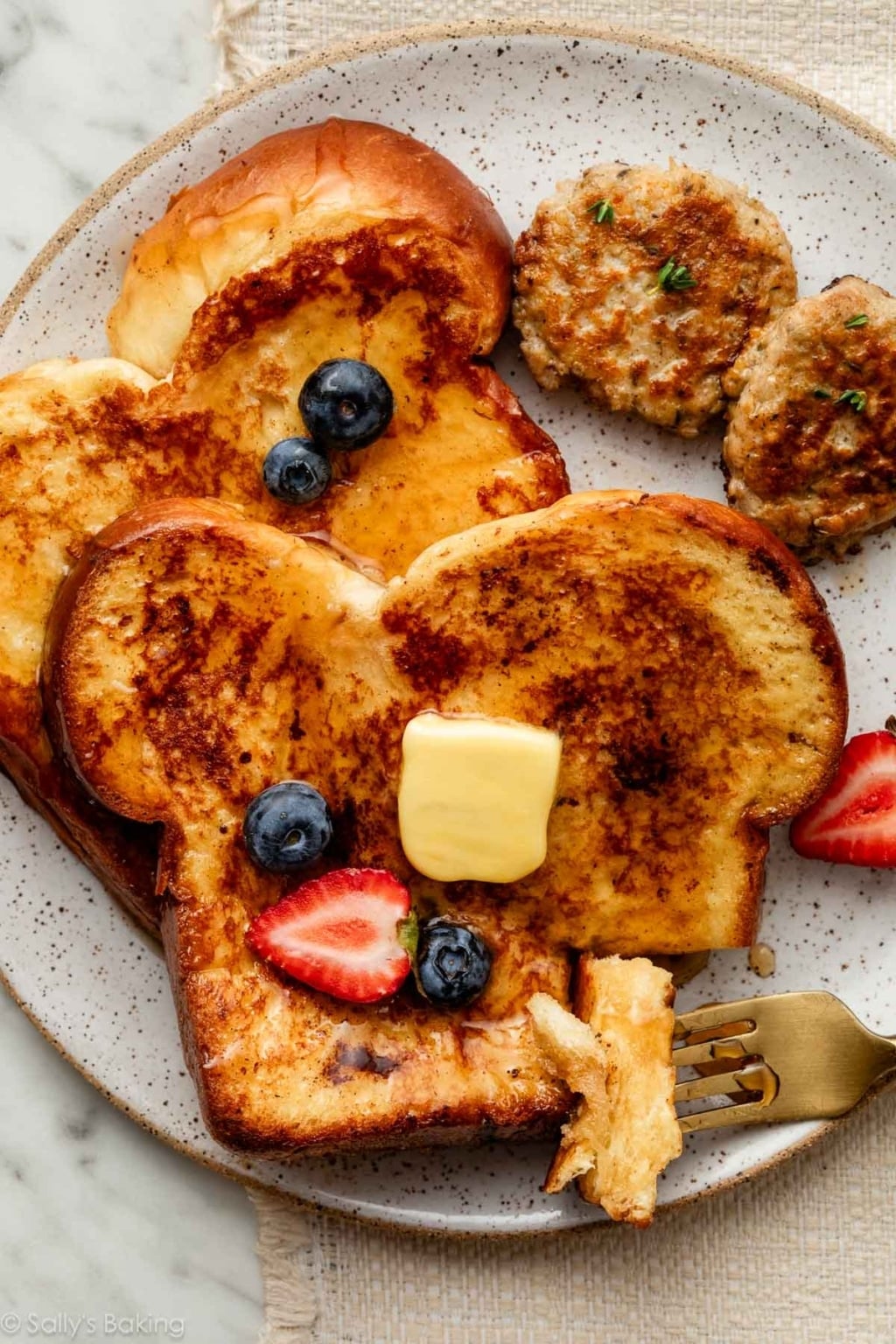 Toast Roches How to Make Brioche French Toast - Sally's Baking