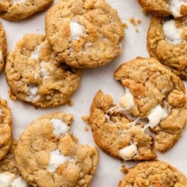 brown butter marshmallow crispy cookies.