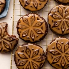 Stamped Chocolate Espresso Cookies