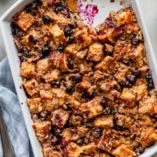 Unbelievable Blueberry French Toast Casserole