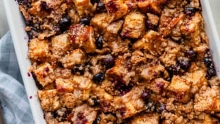 blueberry french toast casserole.