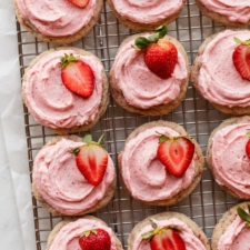 Frosted Strawberry Cookies-image