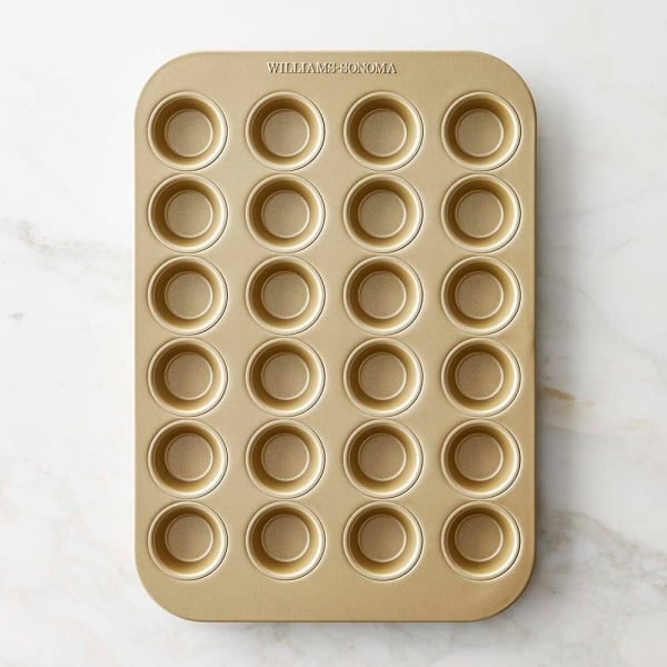 gold mini muffin pan.