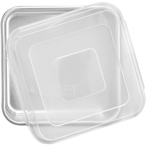 9-inch square baking pan with lid.