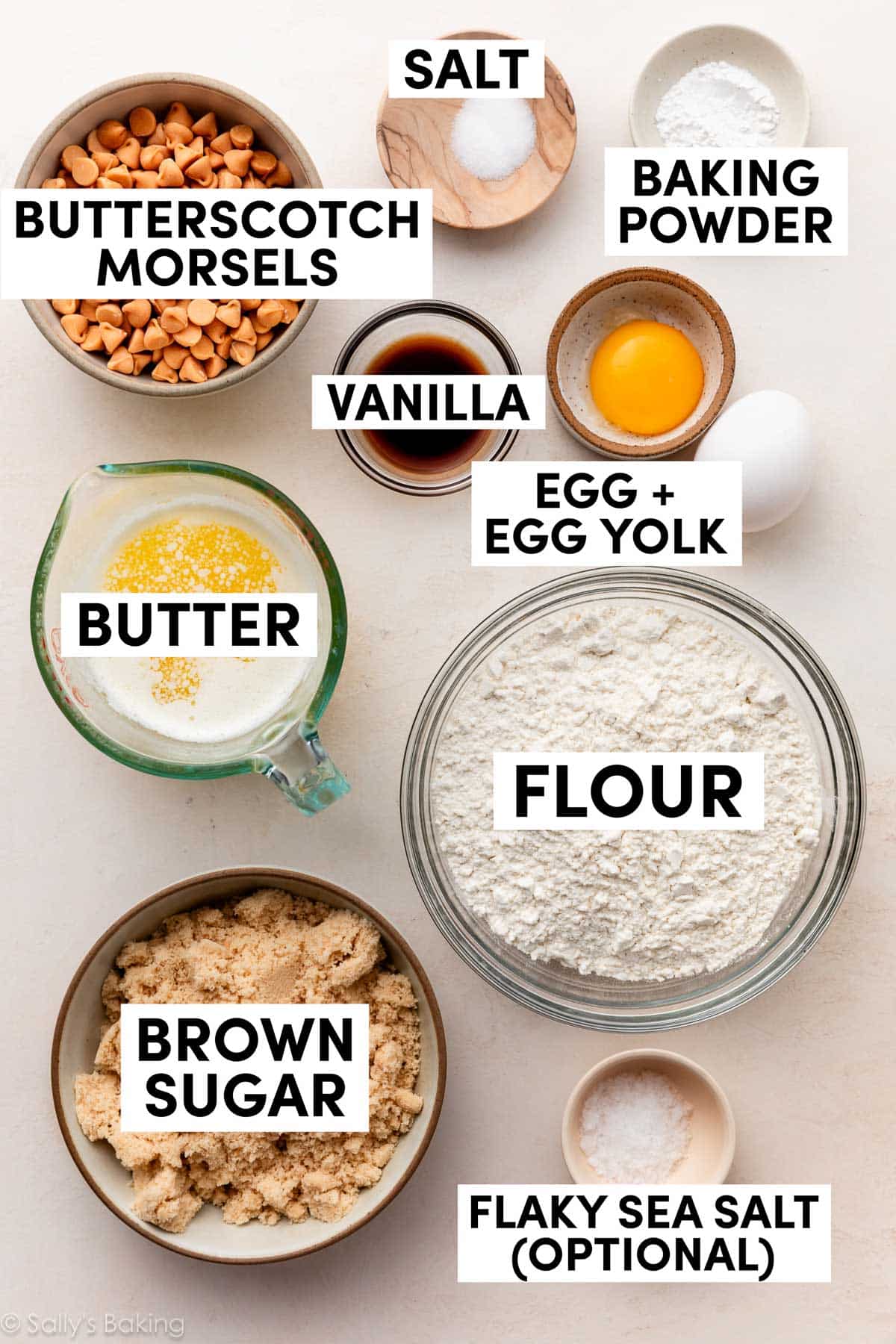 various ingredients in bowls.